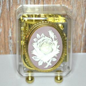 Small Delicate Clear Music Box Decorative Top Plays Blue Danube Works